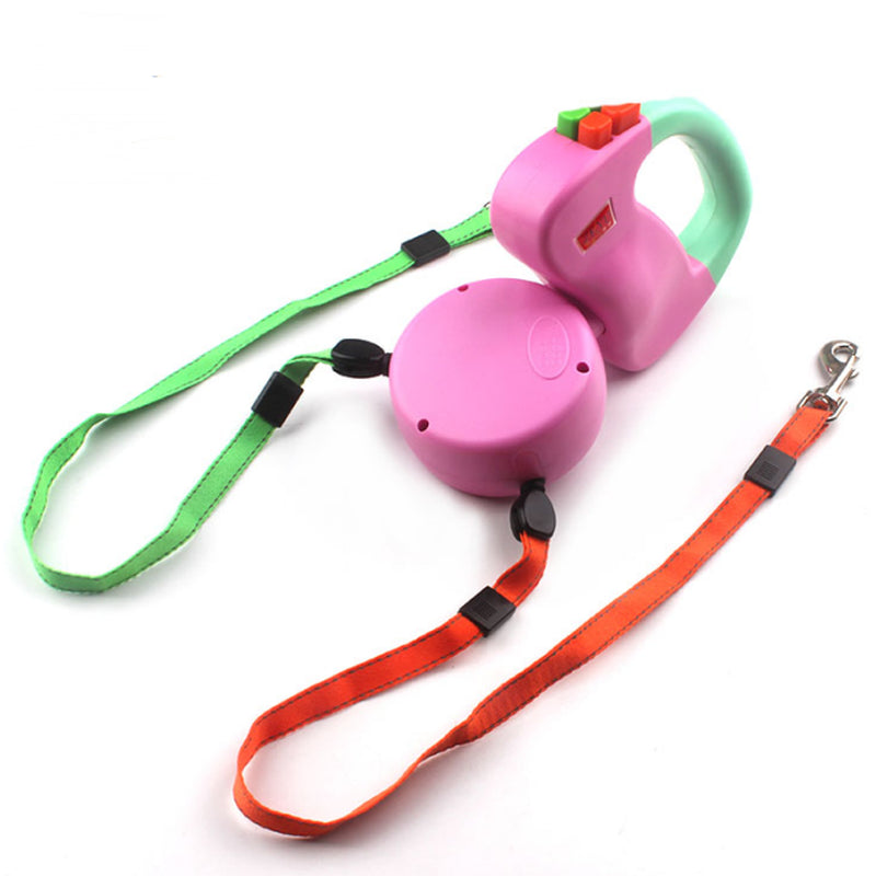 Dual Retractable Tangle Free Dog Leash