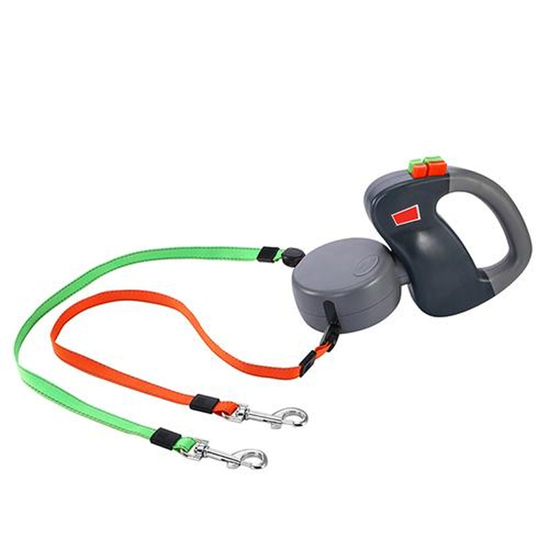 Dual Retractable Tangle Free Dog Leash